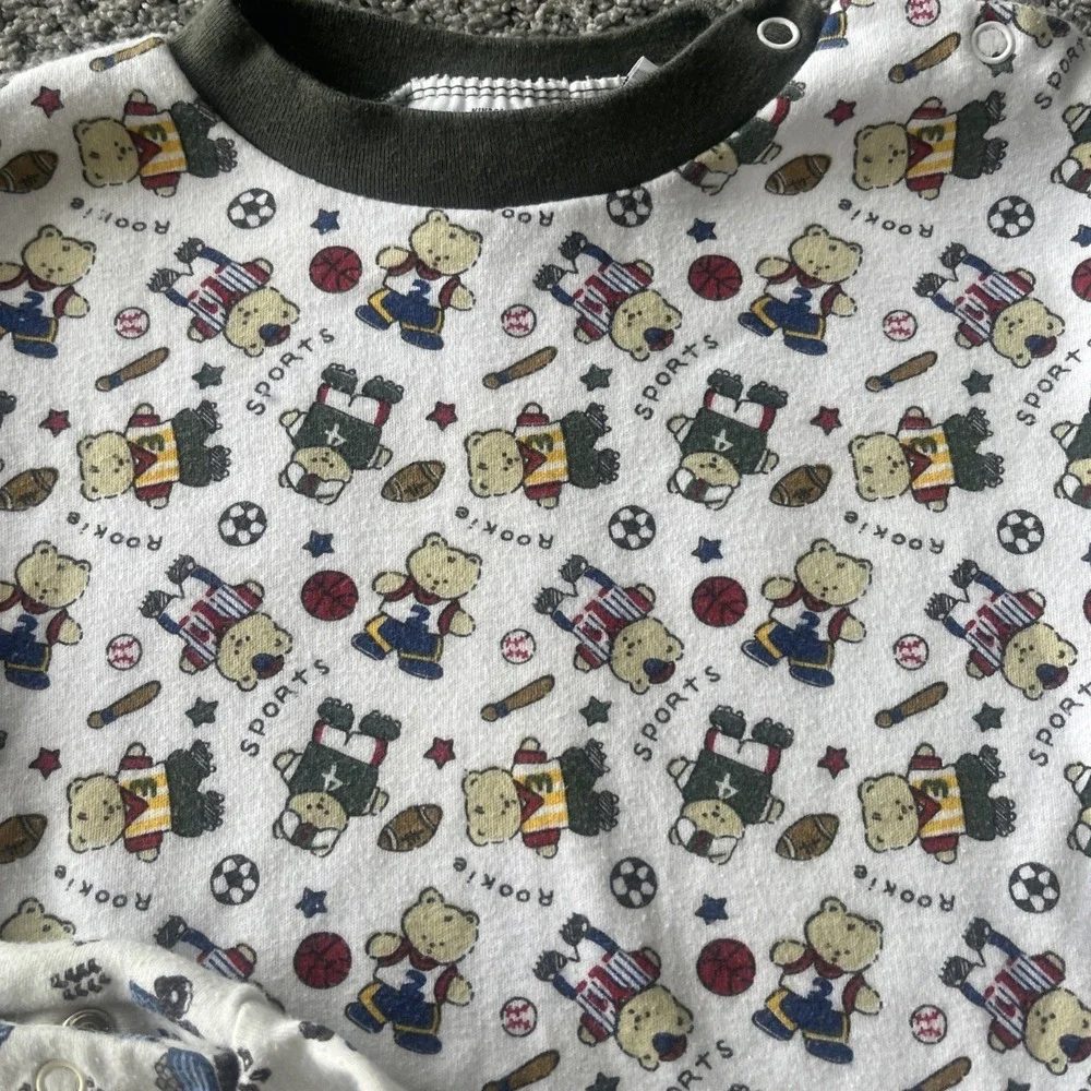 Infant Toddler Boys Y2K 90's Top Lot. 24 Months. Trucks Dinosaur Sports Bodysuit